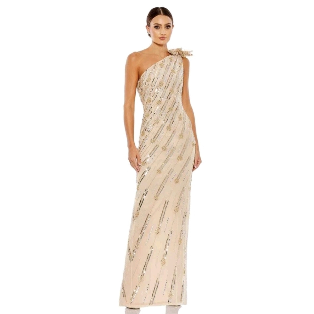 Mac Duggal Floral Embelished Gown 93739